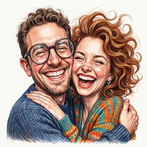 نقاشی کاریکاتور چهره نمونه1