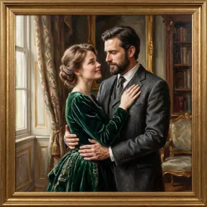 نقاشی رنگ روغن چهره نمونه4