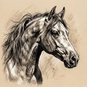 نقاشی مداد کنته نمونه2